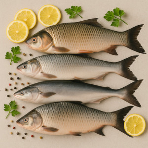 Rohu, Katla, Basa, Hilsa