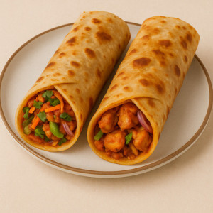 Kathi Rolls, Veg/Chicken Wraps