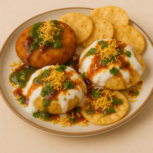 Chaat (Aloo Tikki, Dahi Bhalla, Papdi Chaat)