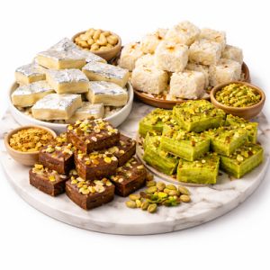 Barfi (Kaju, Coconut, Chocolate, Pista)