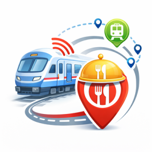 Live Train Tracking for Meal Delivery